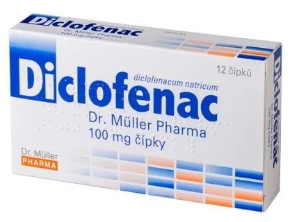 Dr. Müller Diclofenac 100 mg 12 čípků