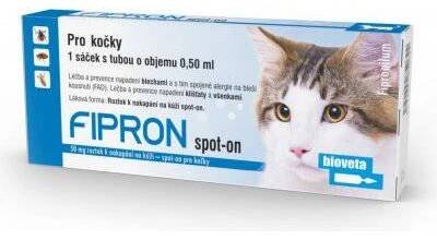 FIPRON 50mg k nakapání na kůži-spot-on pro kočky