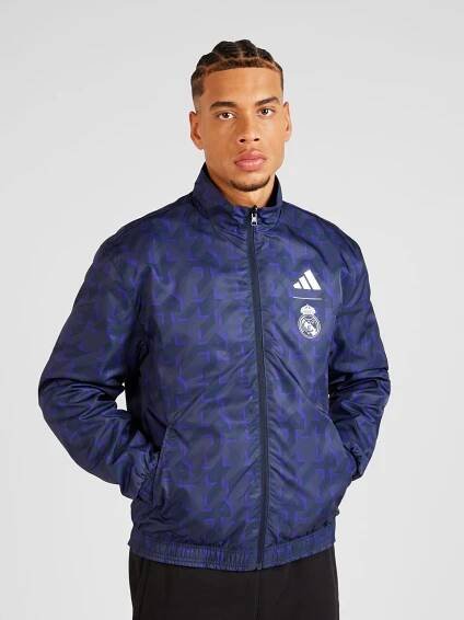ADIDAS PERFORMANCE Sportovní bunda 'Real Madrid Anthem' – modrá: přední strana