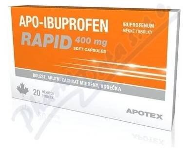 Apo-Ibuprofen Rapid 400mg cps.mol.20x400mg I