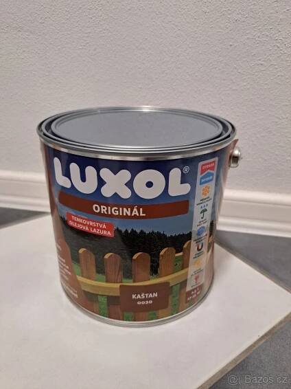 Tenkovrstvá lazura Luxol Originál 2,5 l a 10l - Kaštan 0020 - Ostrava