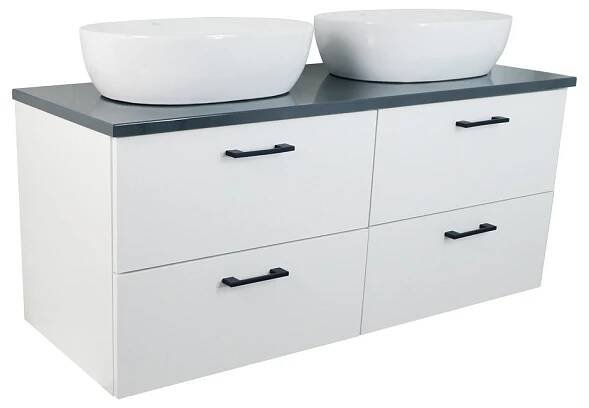 Koupelnová skříňka pod deskové umyvadlo Agria NEW W 120-HD - bílá/antracit