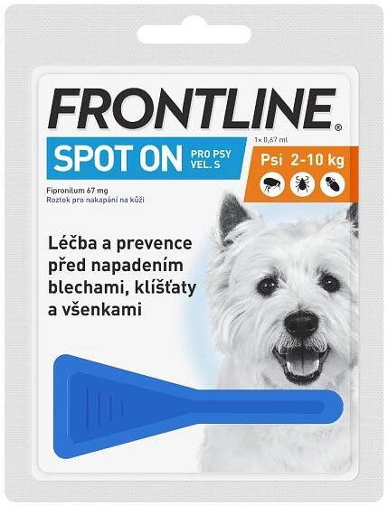 FRONTLINE SPOT-ON pro psy 2-10 kg (S) 1 pipeta