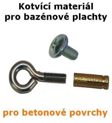 Kotvící materiál pro plachty do betonu