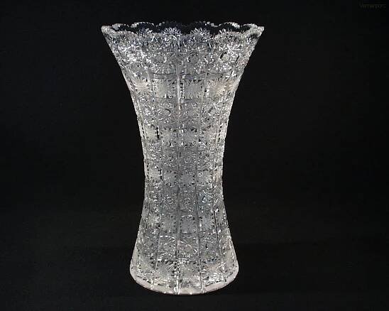 Váza křišťálová broušená 80029/57001/355 35,5 cm. - Broušené křišťálové vázy | Verner a syn