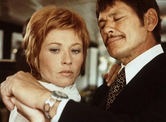 Cestující v dešti - Z filmu - Marlène Jobert, Charles Bronson