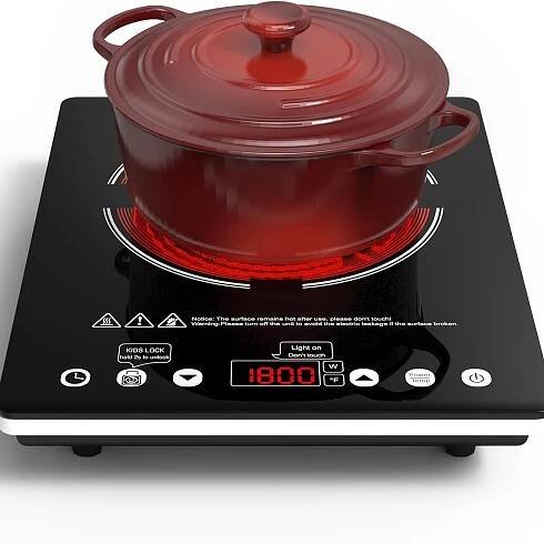 Electric Cooktop Single Burner Electric Stove Top Portable Electric Hot Plate