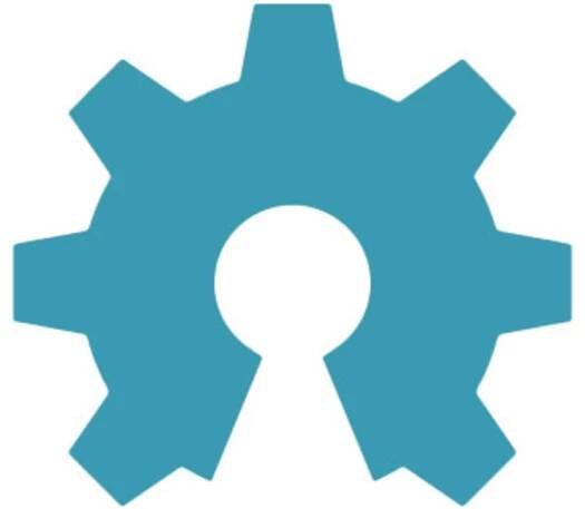 detail view of open source hardware logo