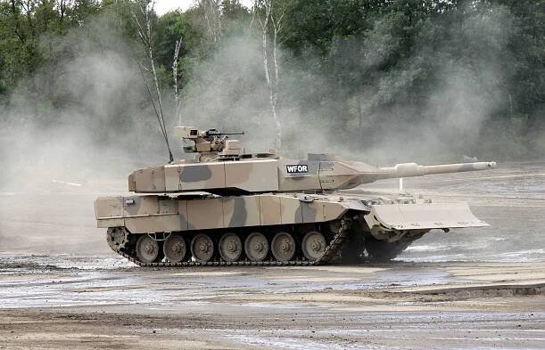  Ein Kampfpanzer Leopard 2 A7+ (Symbolfoto). 