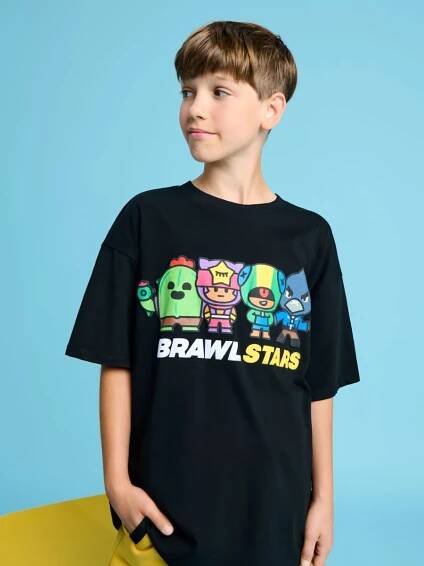 Tričko Brawl Stars Barva černá - SINSAY - 309BM-99X