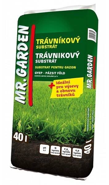 Substrát Mr. Garden Trávníkový substrát 40 l