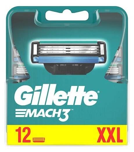 Gillette Mach3 náhradní břity 12 ks