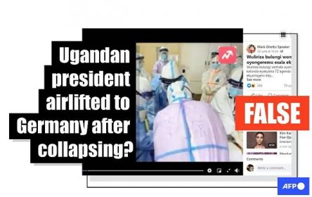 There is no evidence that Ugandan President Yoweri Museveni has been admitted to the hospital