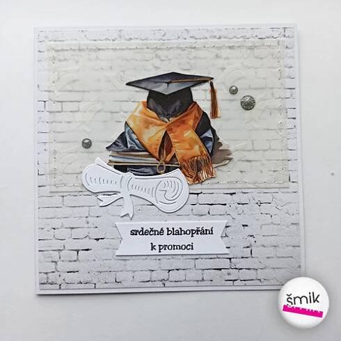 Černé UNI přání k promoci "Art Alchemy School Time"