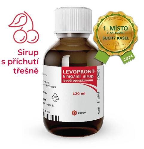 Levopront sirup s příchutí třešně