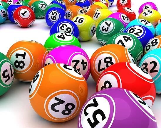 Sada míčků bingo colouored — Stock obrázek