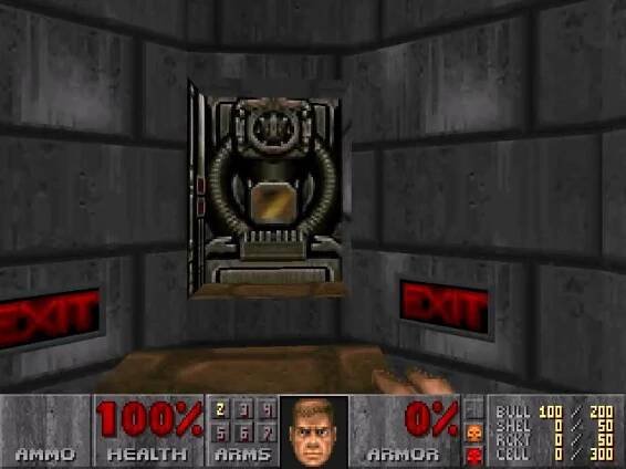 Doom II level 8, Tricks & Traps: Regular exit method