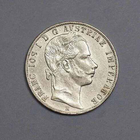František Josef - 1 zlatník 1865 E, vzácný - Numismatika