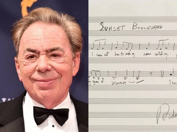 Andrew Lloyd Webber donates rare handwritten Sunset Boulevard score to raise money for LA wildfire victims
