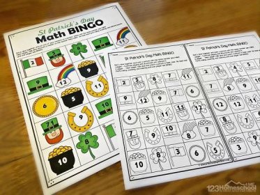 fun, free printable st patricks day math game to help kindergarten and first graders practice addition in march