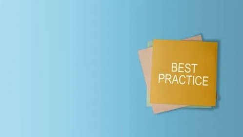Stack of note paper with 'Best practice' text over colored background. Theory and practice concept — Stock Image