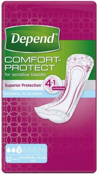 Depend Normal Plus inkontinenční vložky 12 ks