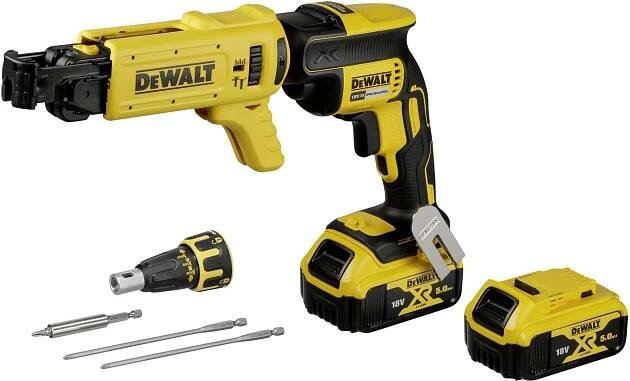 DeWalt DCF620P2K 18V XR sádrokartonářský šroubovák, 2x 5,0 Ah, kufr
