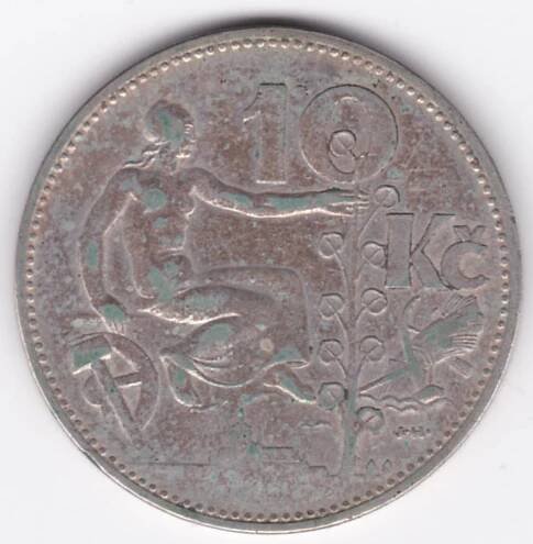 10 korun, Československo, 1930