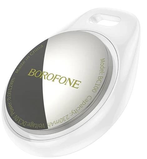BOROFONE GPS LOKÁTOR pro APPLE AIR TAG iOS TRACKER FIND MY BC100 BÍLÝ