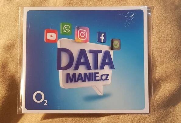 O2 Datamanie 100GB sim karta - nerozbalená - Mobily a chytrá elektronika
