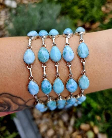 Larimar náramok Ag925 - Exkluzívne minerály a šperky