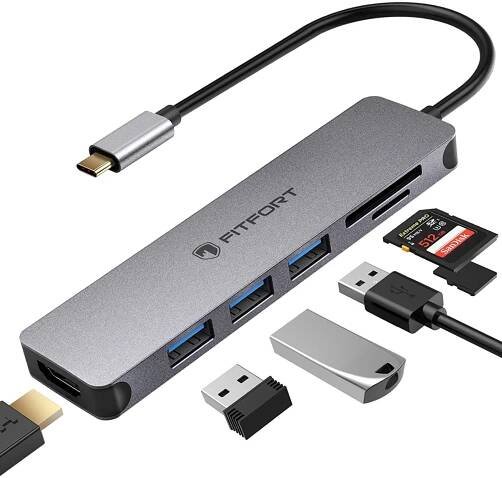 FITFORT 7 in 1 USB-C Hub Pro Multiport, HDMI - Praha - Bazar