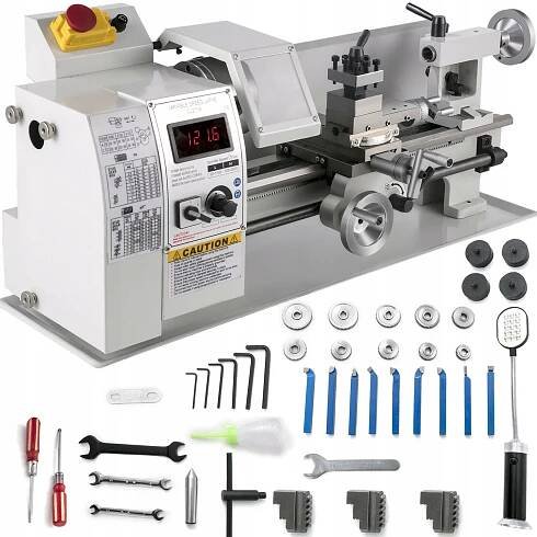 VEVOR Soustruh na kov 650W 210x350mm 2250RMP