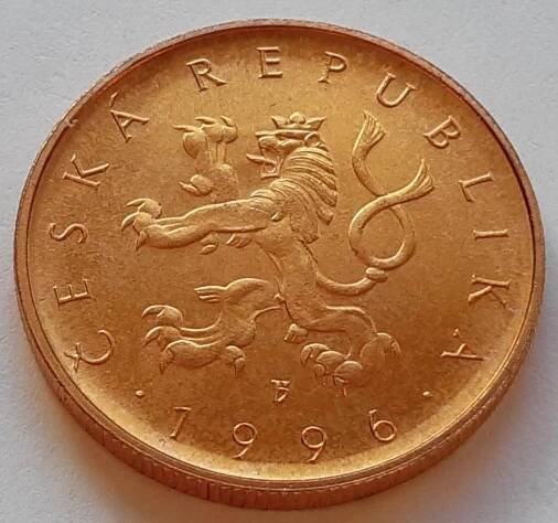 10 Kč Rok 1996 Vzácná, UNC, Ze sady (V sadách 26 050 kusů) Od 1 Kč