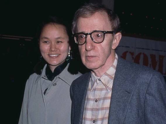Woody Allen and Soon-Yi Previn at the premiere of 'Deconstructing Harry' on December 5, 1997.