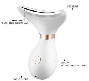 EMS LED Photon Péče o pleť Kosmetický nástroj na krk Mikroproud Neck Face Lift Utáhněte Redukujte dvojitou bradu Sonický vibrační masážní přístroj na zeštíhlení obličeje