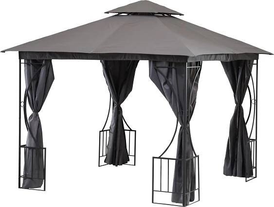 Modern Home Kirsty zahradní pavilon 2v1 3 x 3 x 2,7 m šedý