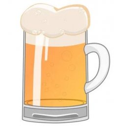Sklenice piva — Stock obrázek