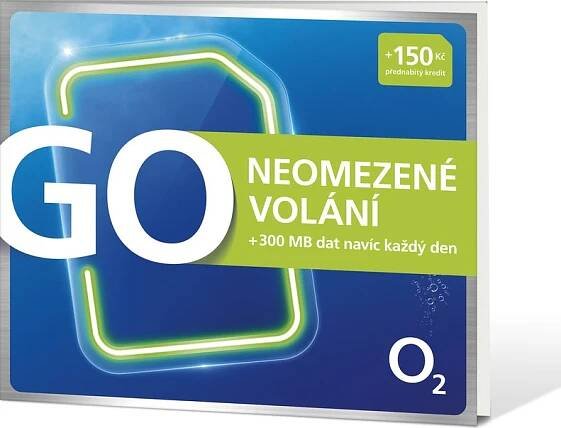 O2 SIM GO Neomezeně 150Kč
