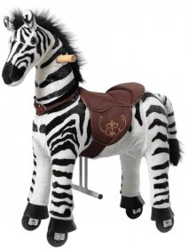 Ponnie Jezdící kůň Zebra S , 3-6 let max. váha jezdce 30 kg