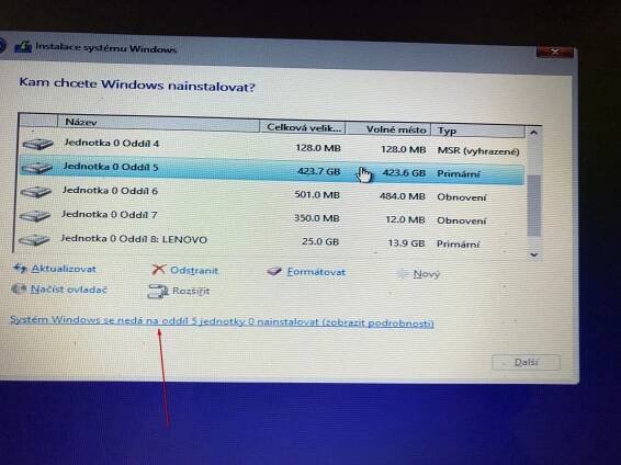 Instalace Windows: „Systém Windows nelze nainstalovat na tento disk. Vybraný disk má styl oddílů GPT.“ Jak vytvořit instalační bootovatelný USB flashdisk, který bude kompatibilní s UEFI (GPT)?