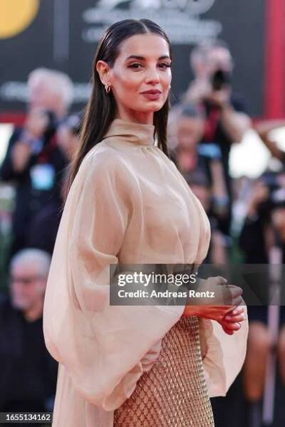 Francesca Chillemi attends a red carpet for the Kineo Prize Award 2023 at the 80th Venice International Film Festival on September 02, 2023 in...