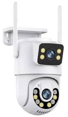 TRX Innotronik ICS-PT64 IP kamera, PTZ, duální, venkovní, 3+3Mpx, f=3,6mm, Wi-Fi, H.265, LED+IR, IP66, mic+repro, akt. odstrašení BK-ICS-PT64