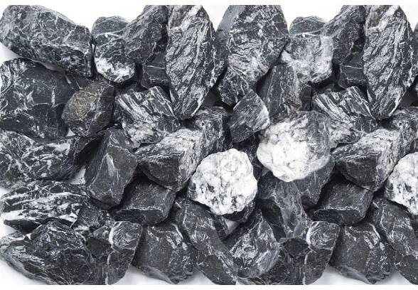 Mramorové kamenivo černobílé 25-50 mm 25 kg PE pytel