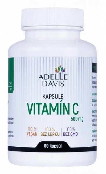 Adelle Davis Vitamín C 500 mg 60 kapslí