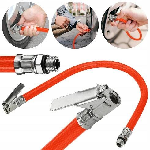 Hadice pro kompresor, pistoli, pumpování kol 40 cm 1/8“ VERGIONIC Kód výrobce 7249