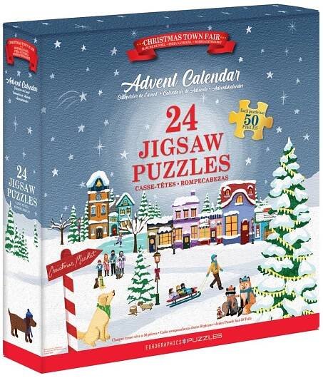 EUROGRAPHICS Puzzle Adventní kalendář: Vánoční jarmark 24x50 dílků od 737 Kč - Heureka.cz