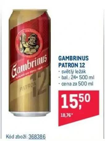 Makro GAMBRINUS PATRON 12 nabídka