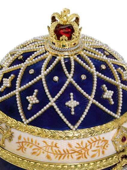 An Intricate Golden Egg Made by a Royal Coachmaker