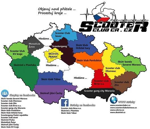 Skútrkluby v ČR - Skútristi z Plzeňska